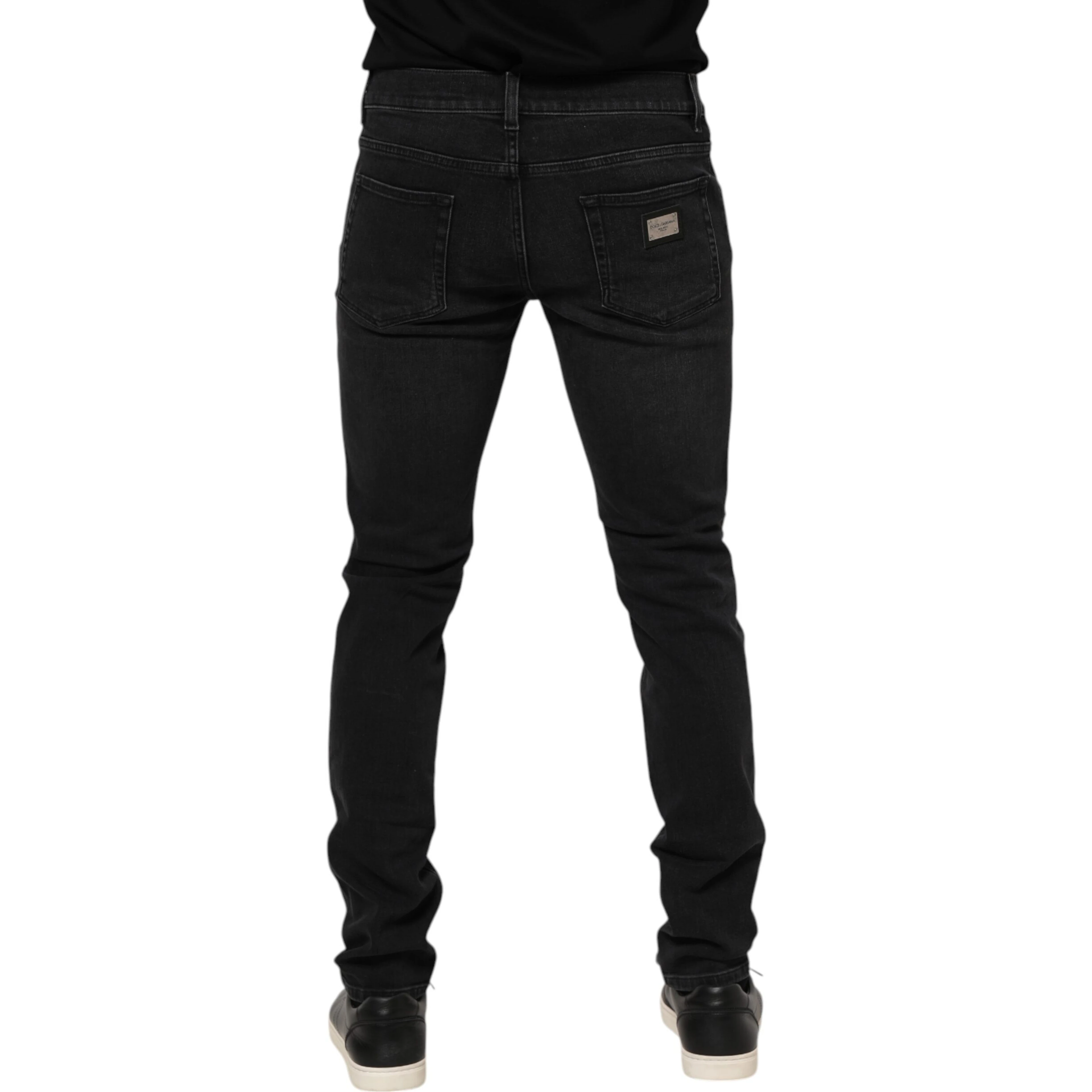 Black Cotton Skinny Men Denim Trouser Jeans