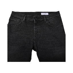 Black Cotton Skinny Men Denim Trouser Jeans