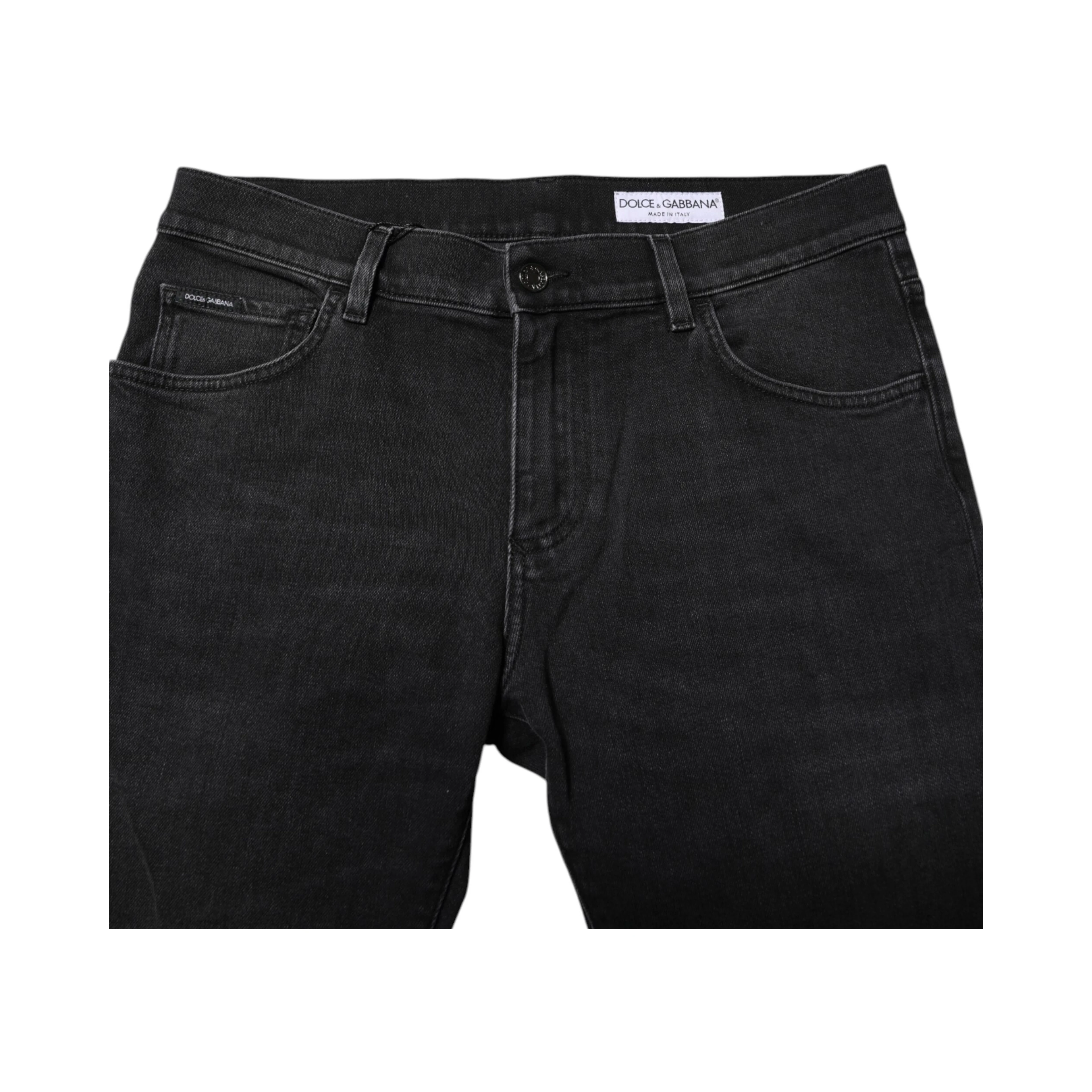 Black Cotton Skinny Men Denim Trouser Jeans