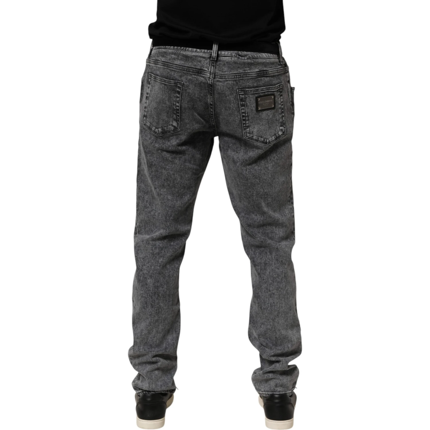 Gray Cotton Slim Fit Denim Trouser Jeans