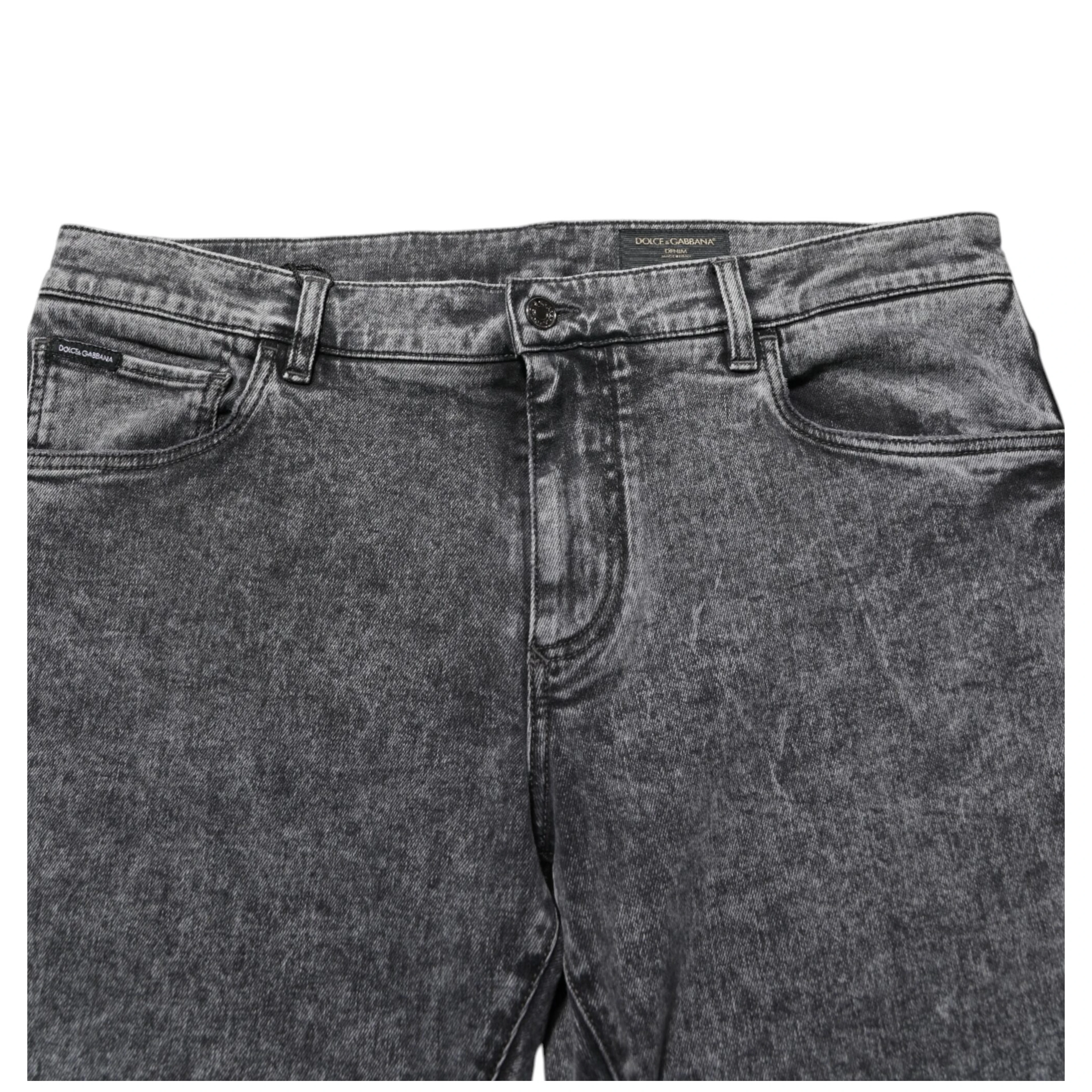 Gray Cotton Slim Fit Denim Trouser Jeans