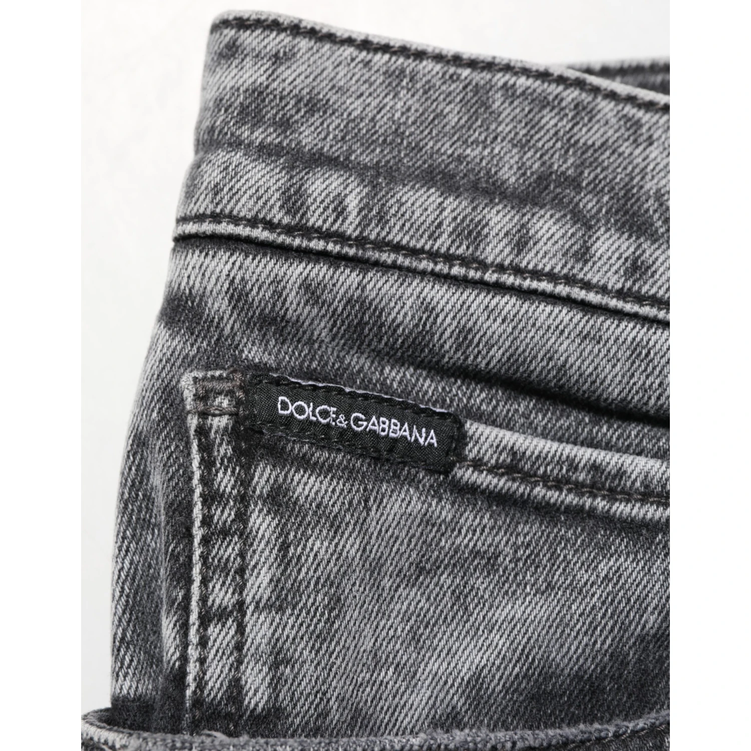 Gray Cotton Slim Fit Denim Trouser Jeans