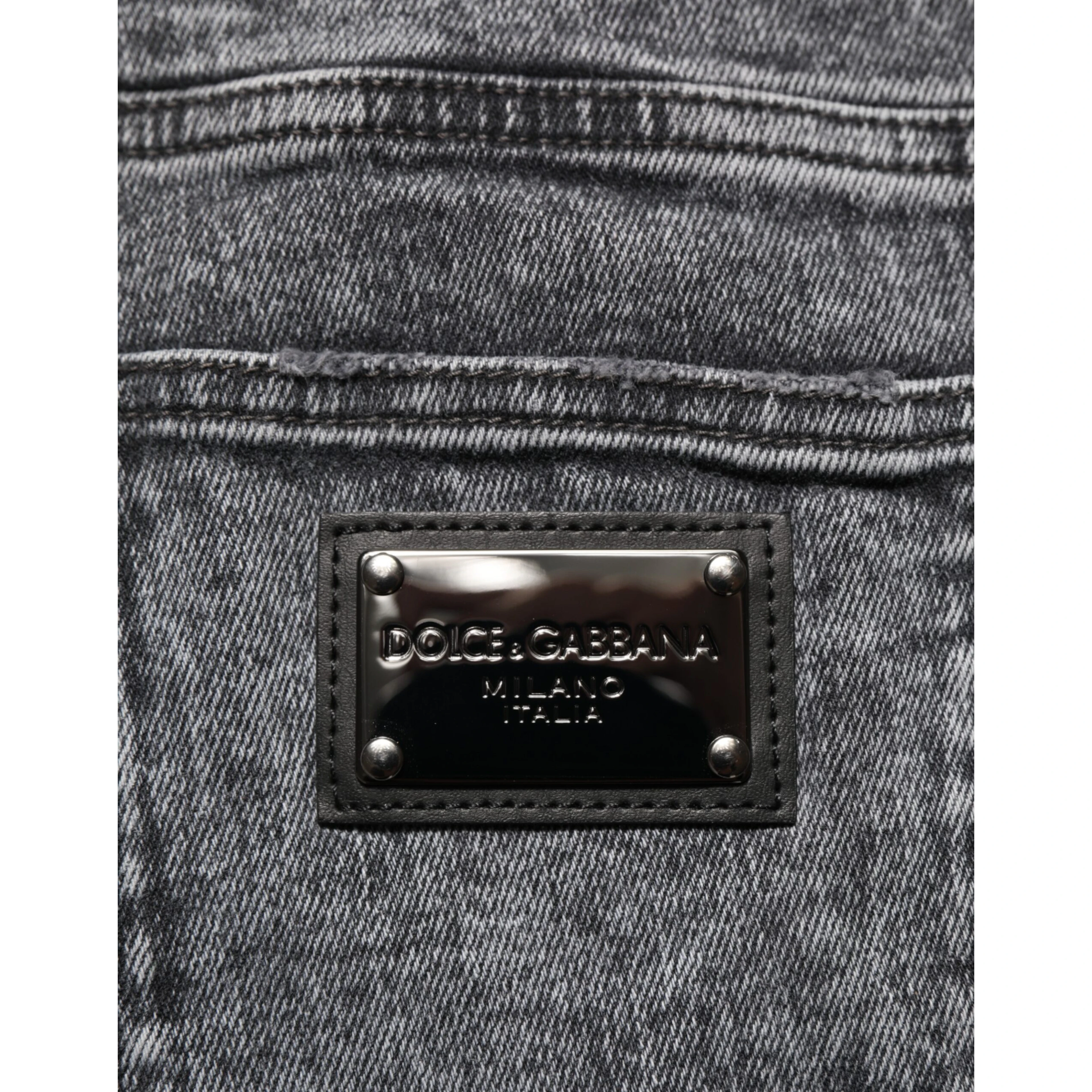 Gray Cotton Slim Fit Denim Trouser Jeans
