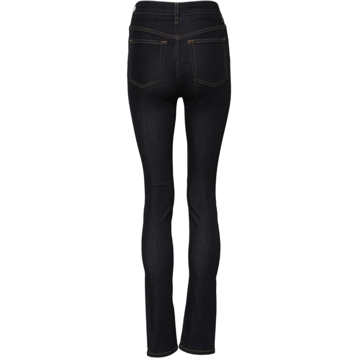 Blue Cotton High Waist Skinny Denim Jeans