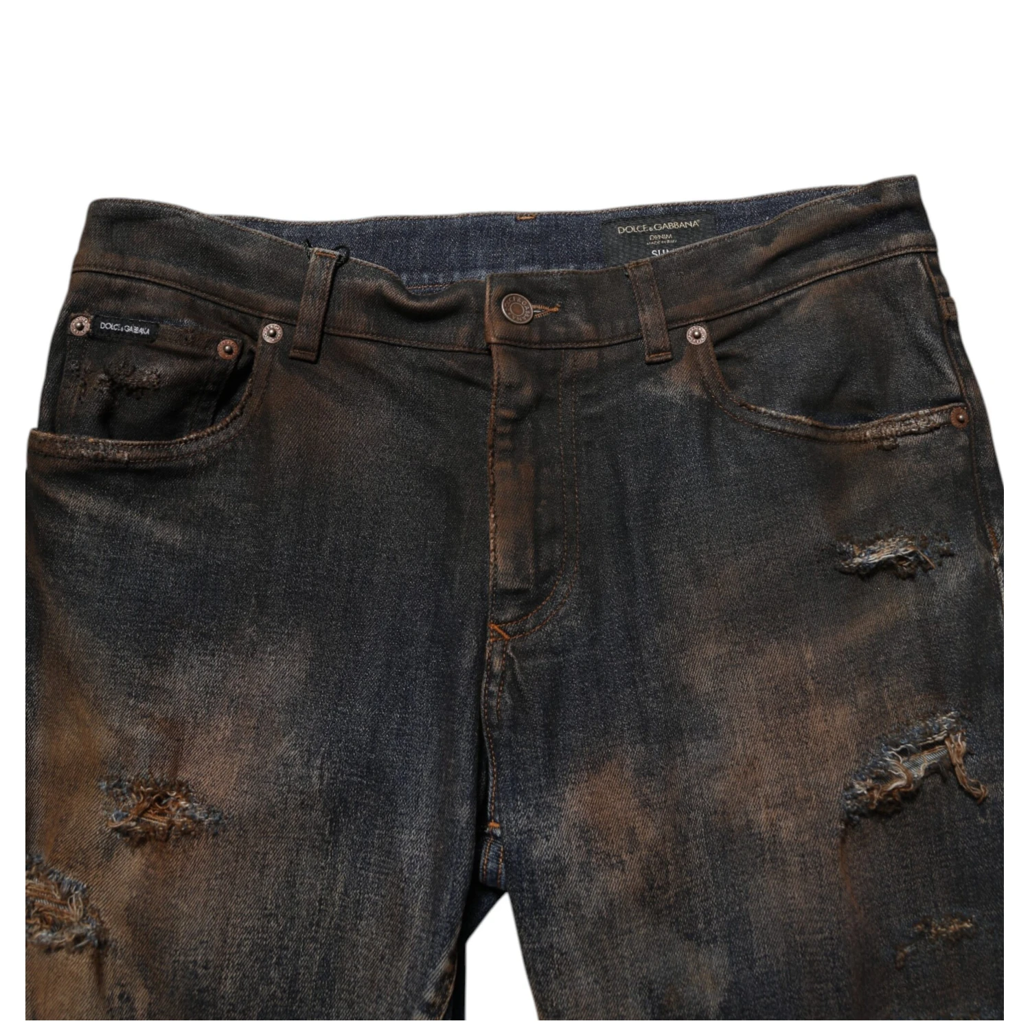 Black Cotton Skinny Tattered Men Denim Jeans