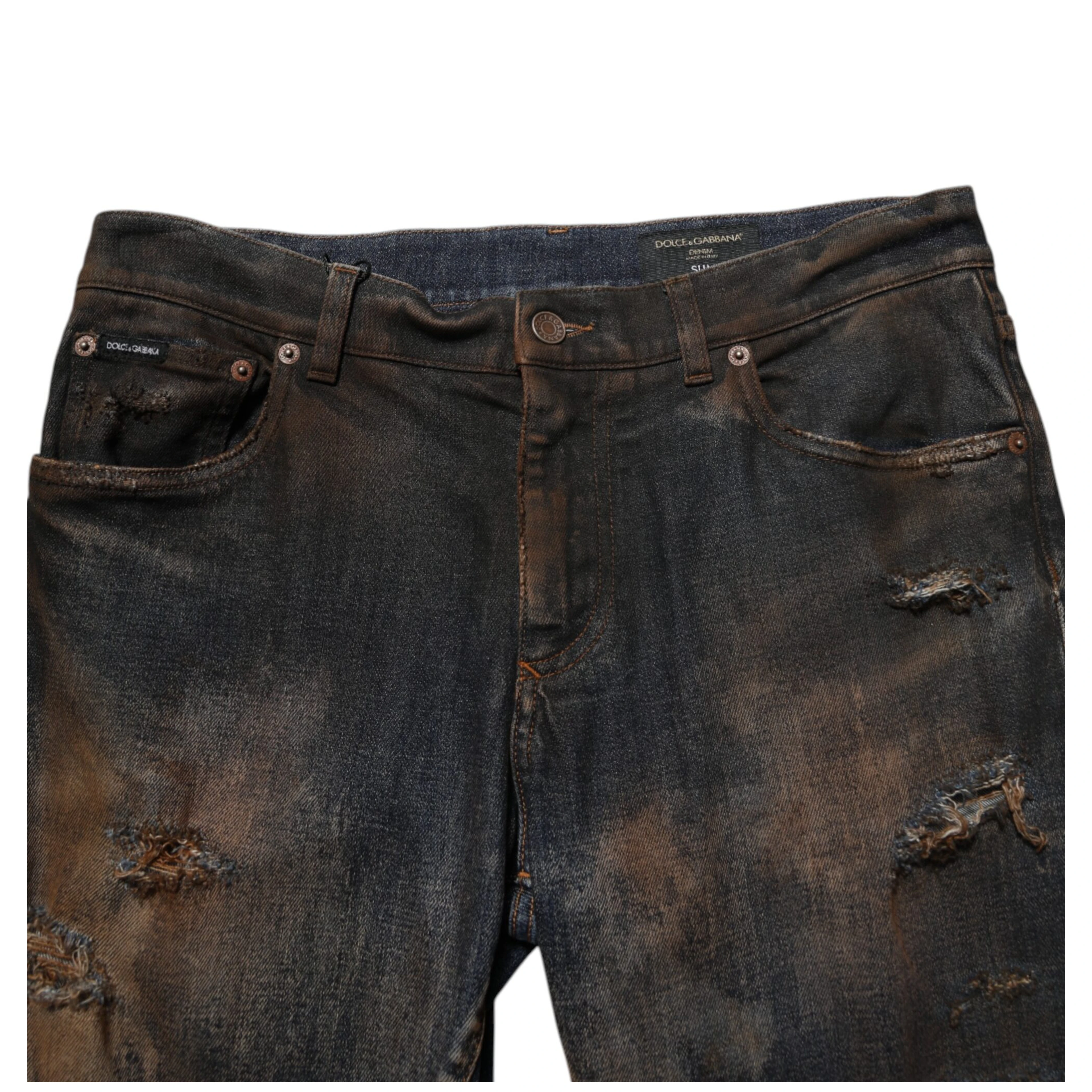 Black Cotton Skinny Tattered Men Denim Jeans