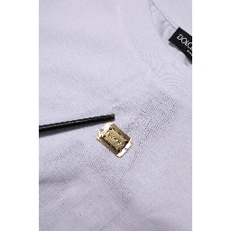 T-Shirt White Cotton Round Neck Short Sleeves I
