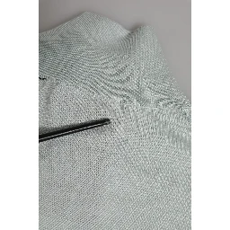 Gray Turtle Neck 3/4 Sleeves Pullover Top