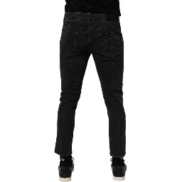 Dark Gray Cotton Stretch Denim Trouser Jeans