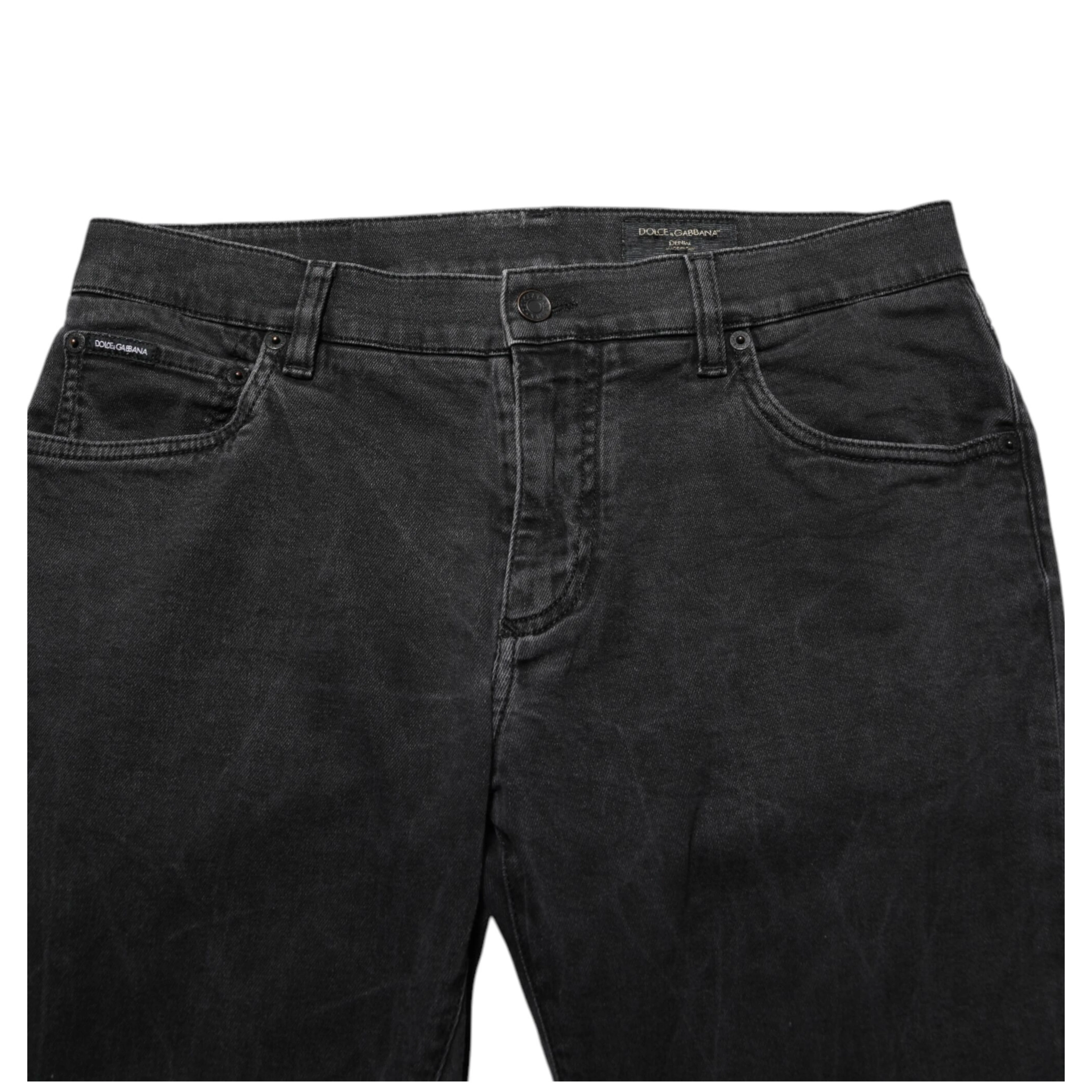 Dark Gray Cotton Stretch Denim Trouser Jeans