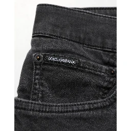 Dark Gray Cotton Stretch Denim Trouser Jeans