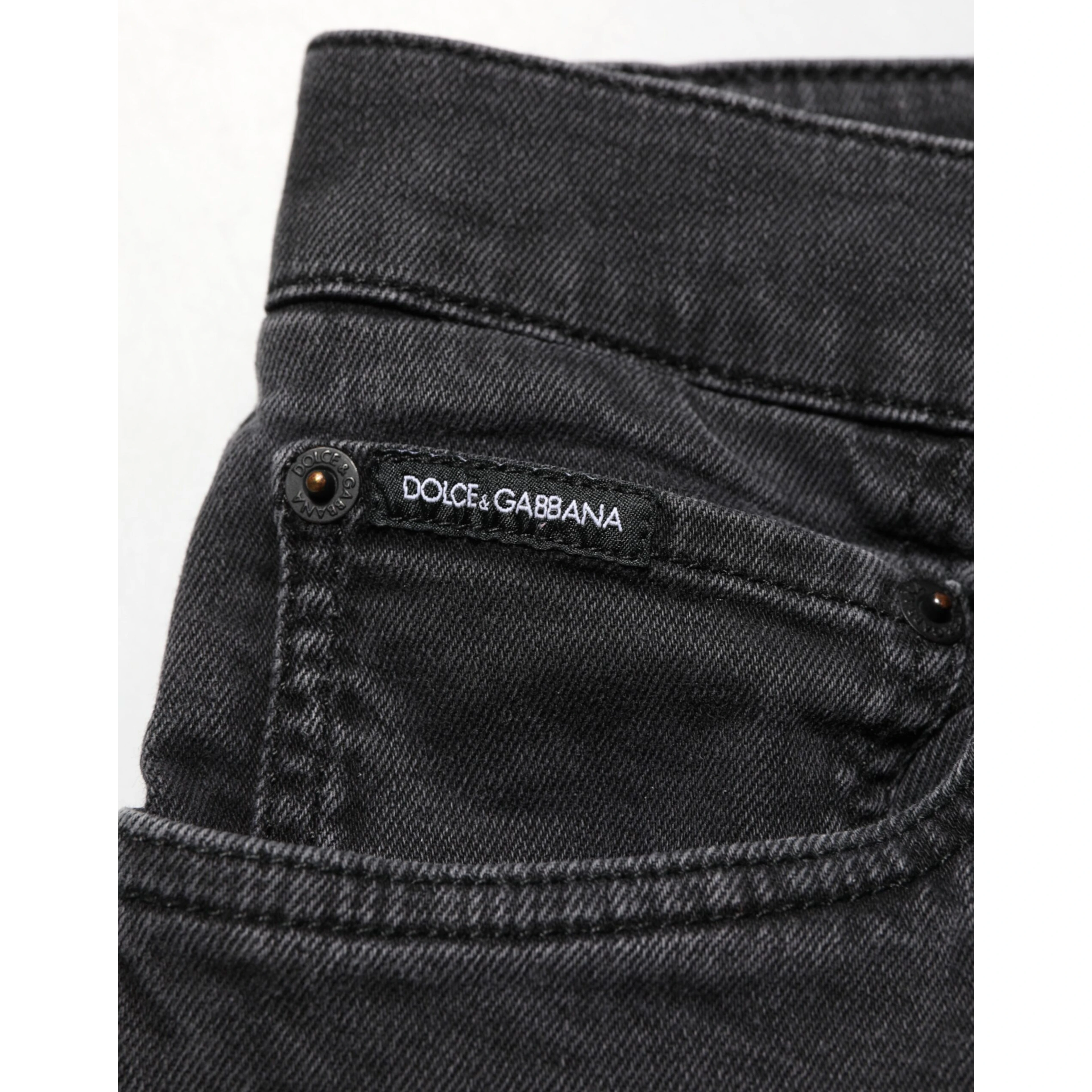 Dark Gray Cotton Stretch Denim Trouser Jeans
