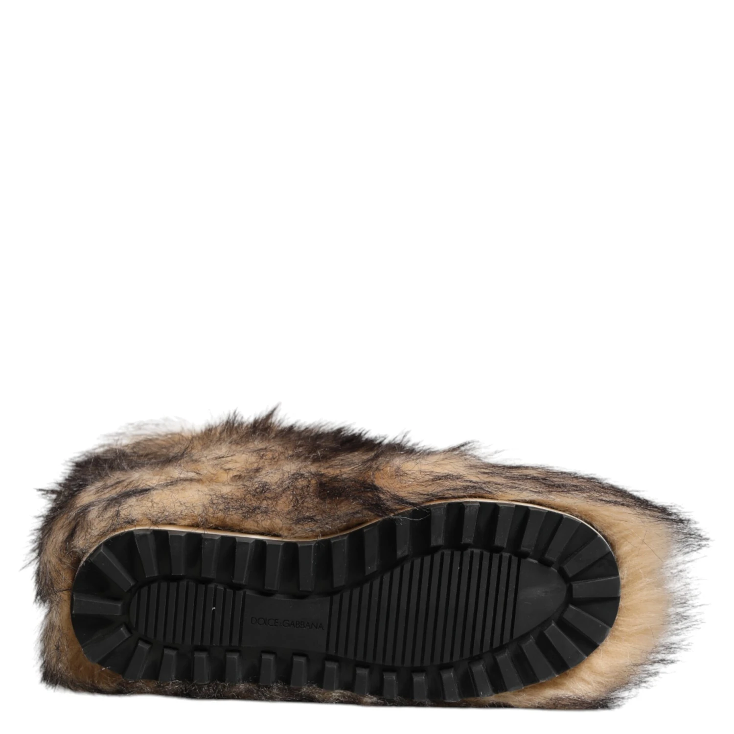 Brown Faux Skim Ski Fur Men Short Boots Shoes
