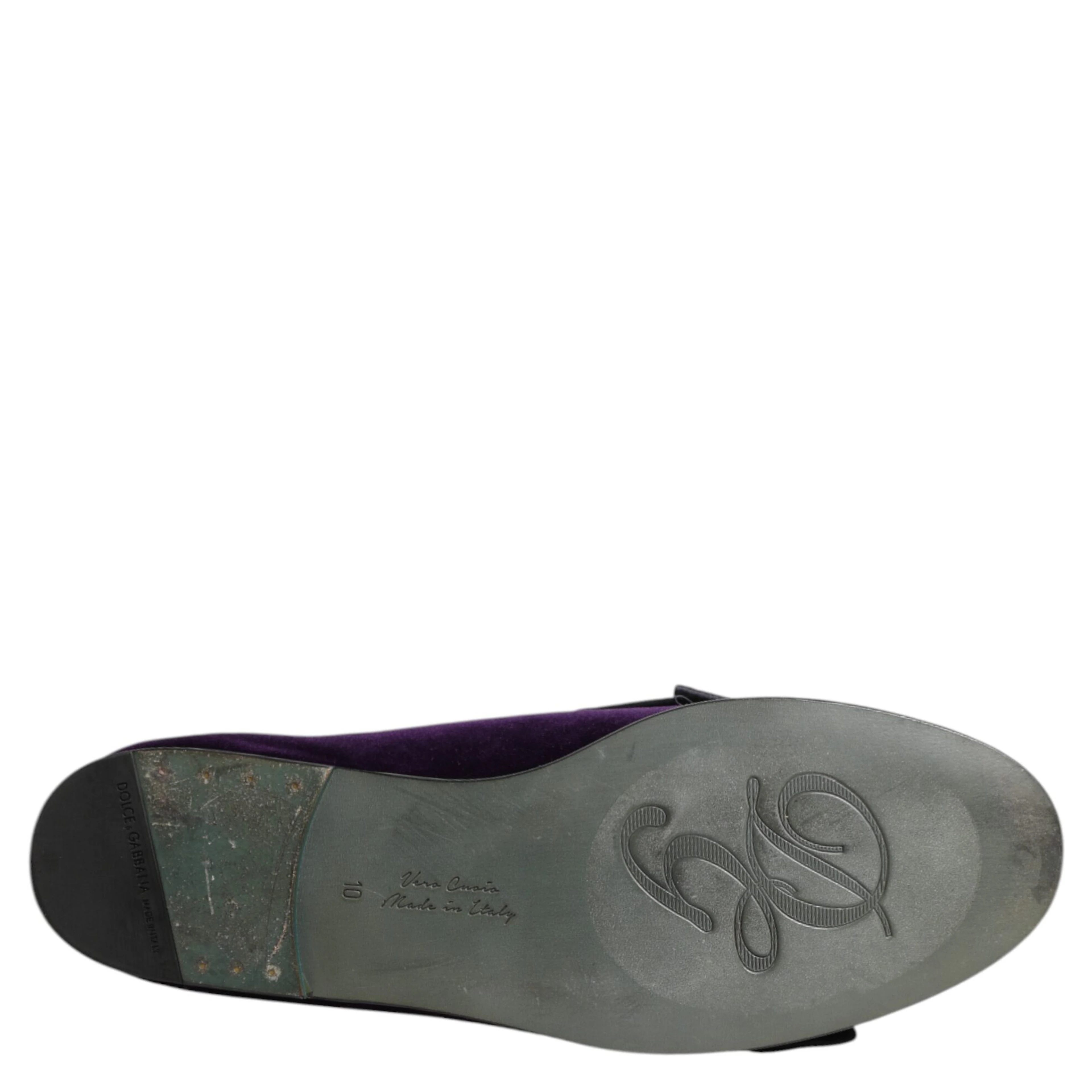 Purple Suede Cotton Bow Slip On Loafers Shoes