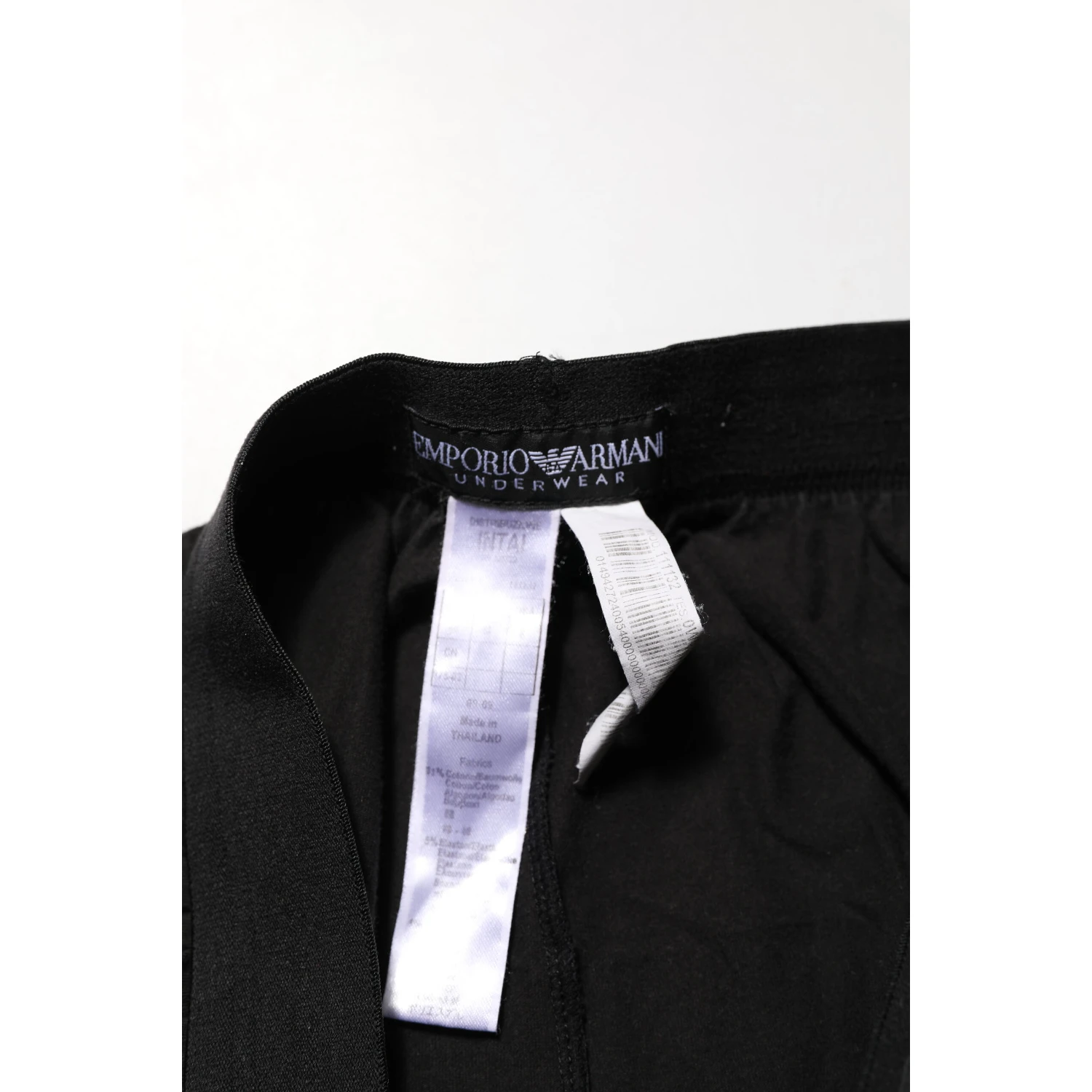 Black Cotton Blend Logo Waistband Trouser Pants