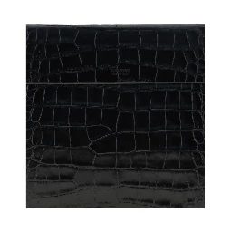 Black Leather Clutch Bag