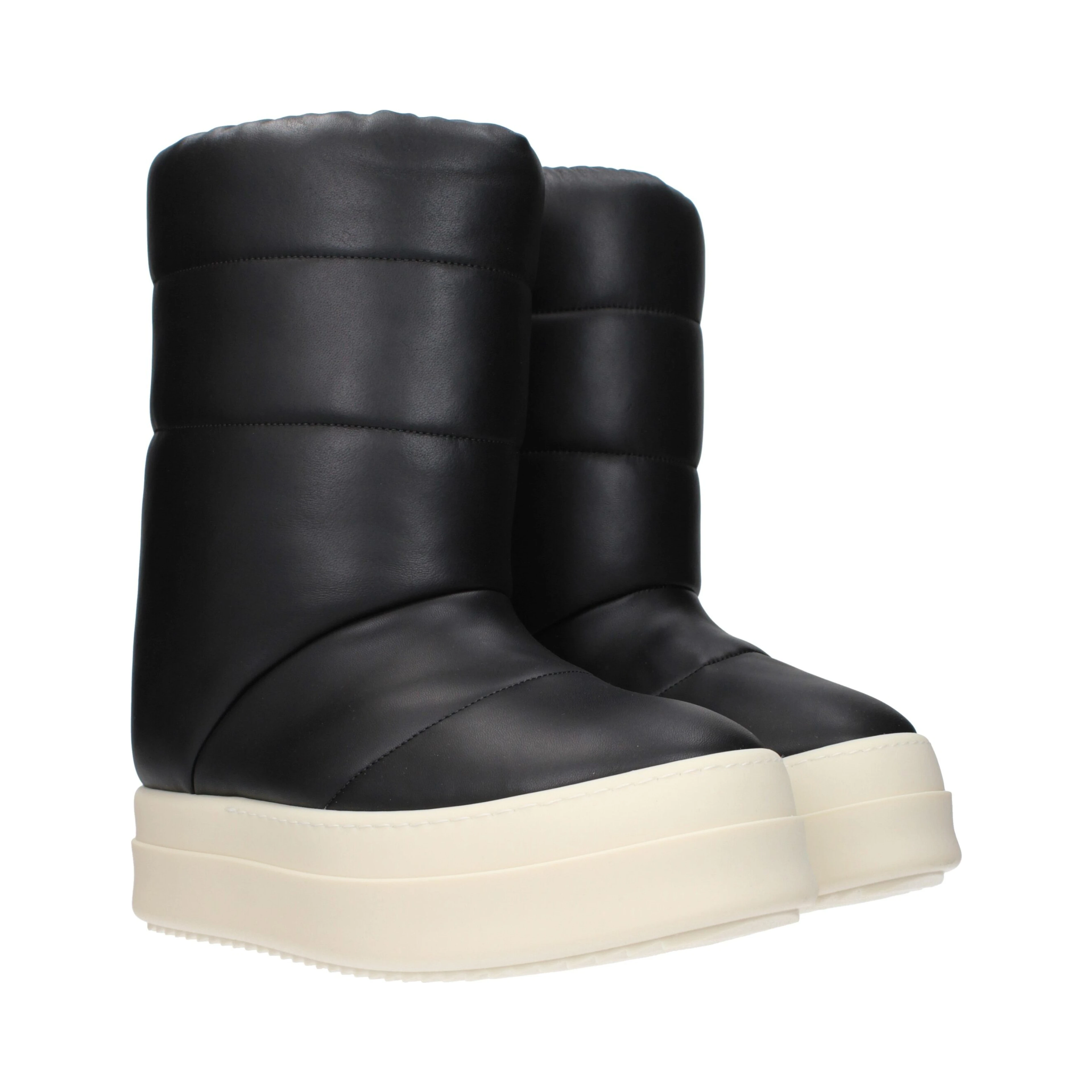 Black Leather Ankle Boots