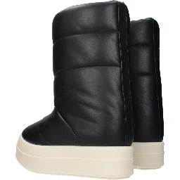 Black Leather Ankle Boots