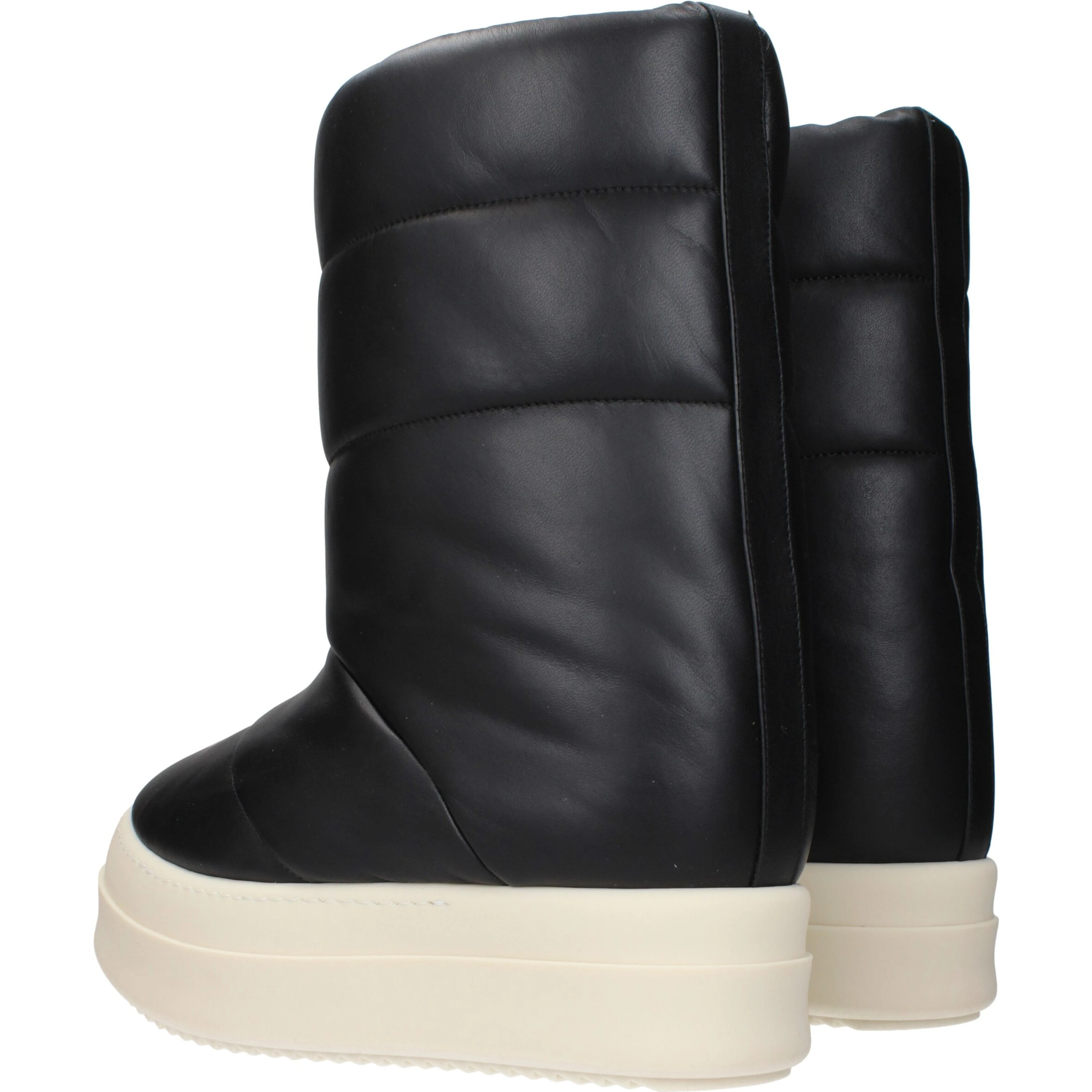 Black Leather Ankle Boots