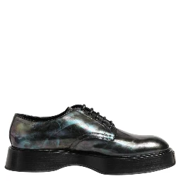 Multicolor Leather Lace-up Men Formal Derby Shoes
