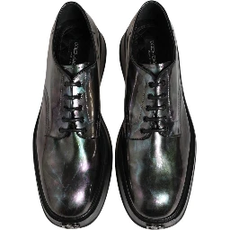 Multicolor Leather Lace-up Men Formal Derby Shoes