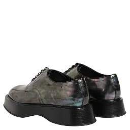 Multicolor Leather Lace-up Men Formal Derby Shoes