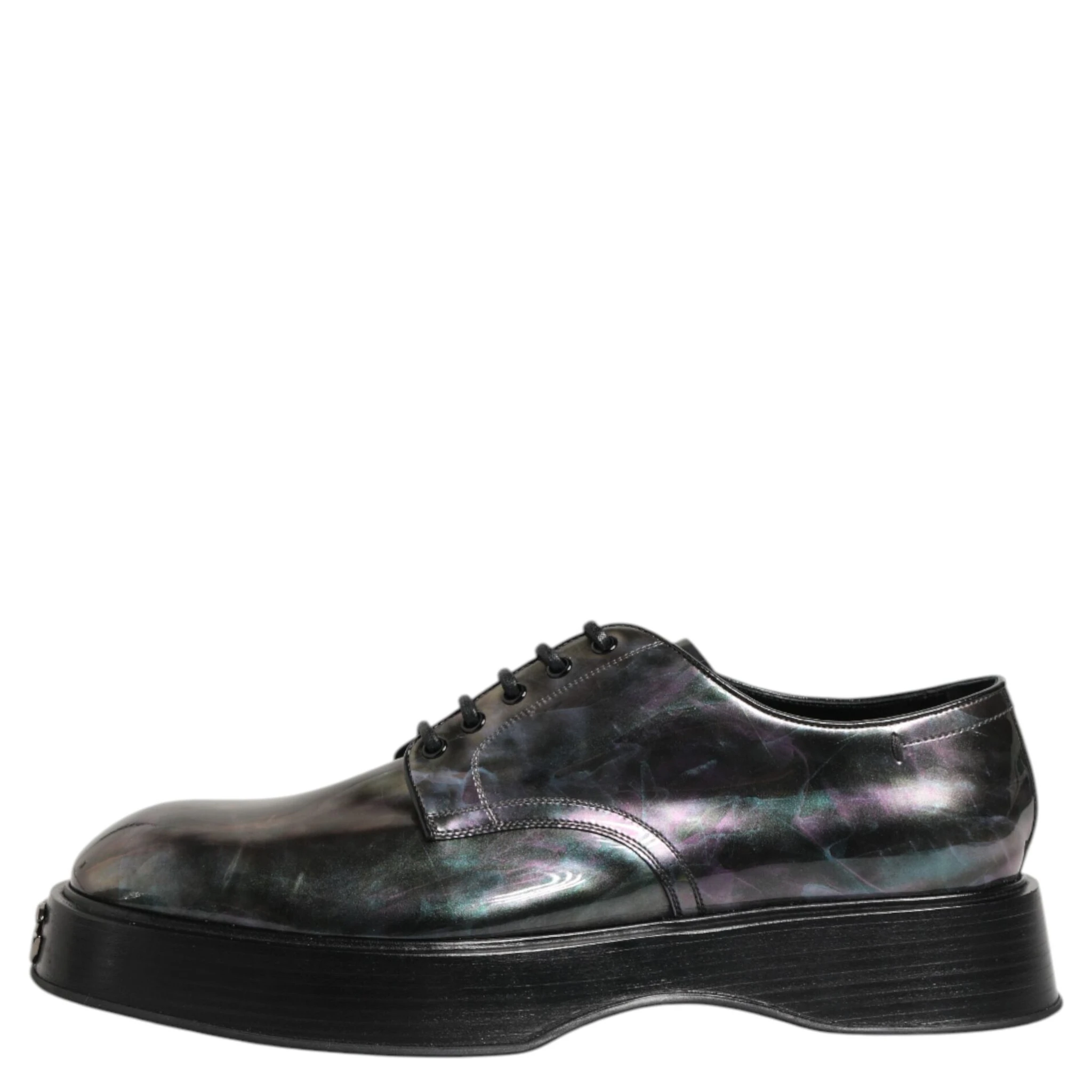 Multicolor Leather Lace-up Men Formal Derby Shoes