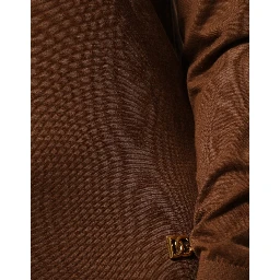 Brown Cashmere Turtle Neck Pullover Sweater