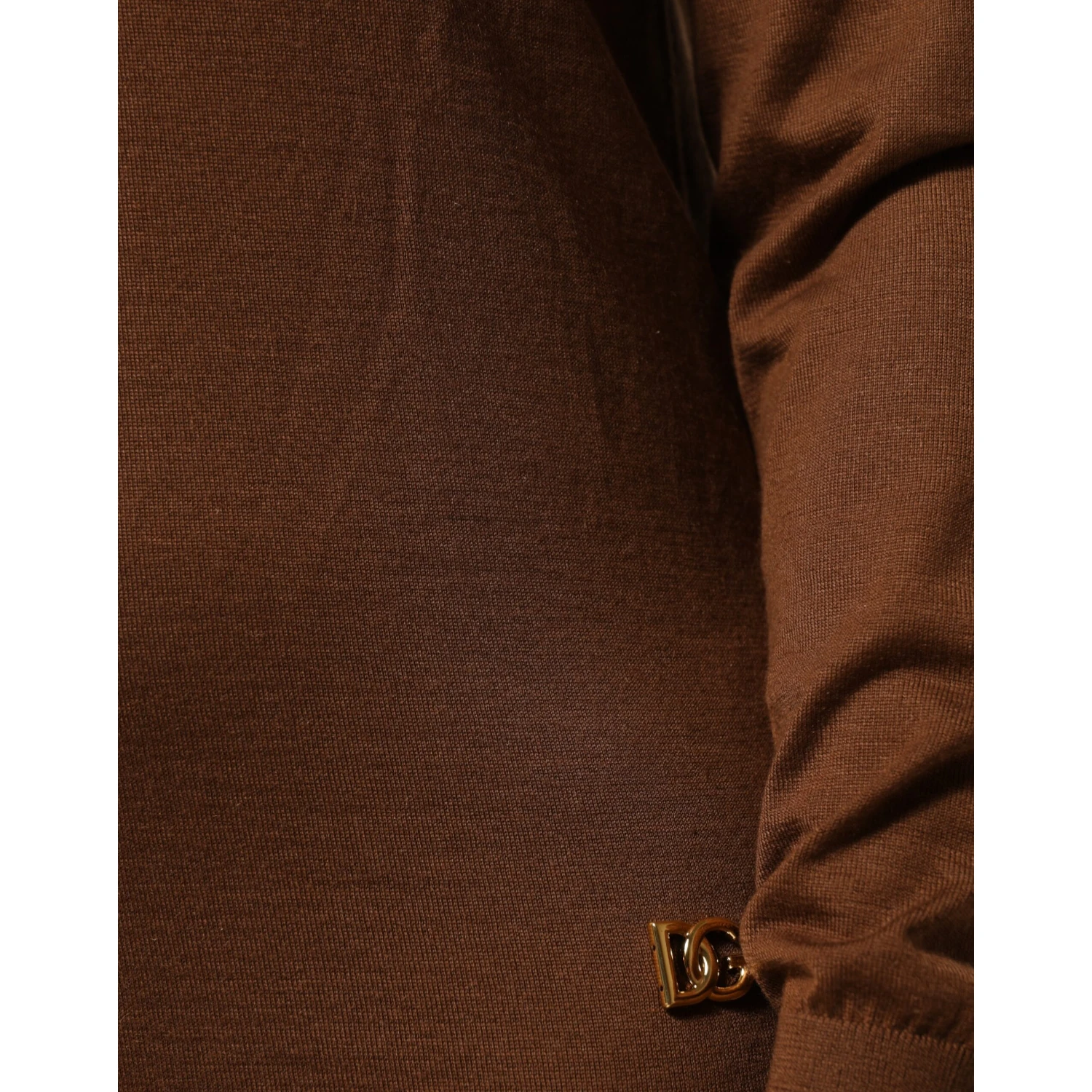 Brown Cashmere Turtle Neck Pullover Sweater