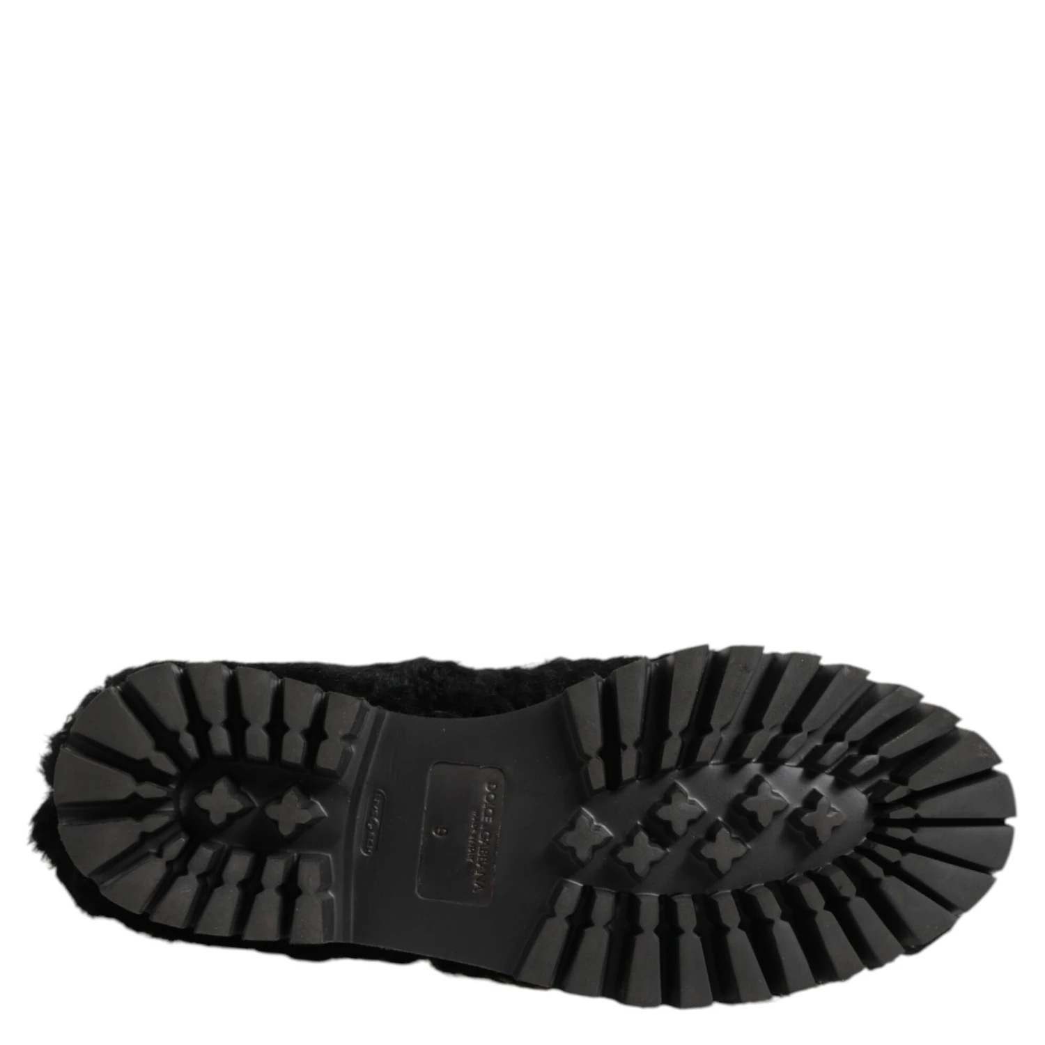 Dress Black Fur Leather Slippers Men Shoes