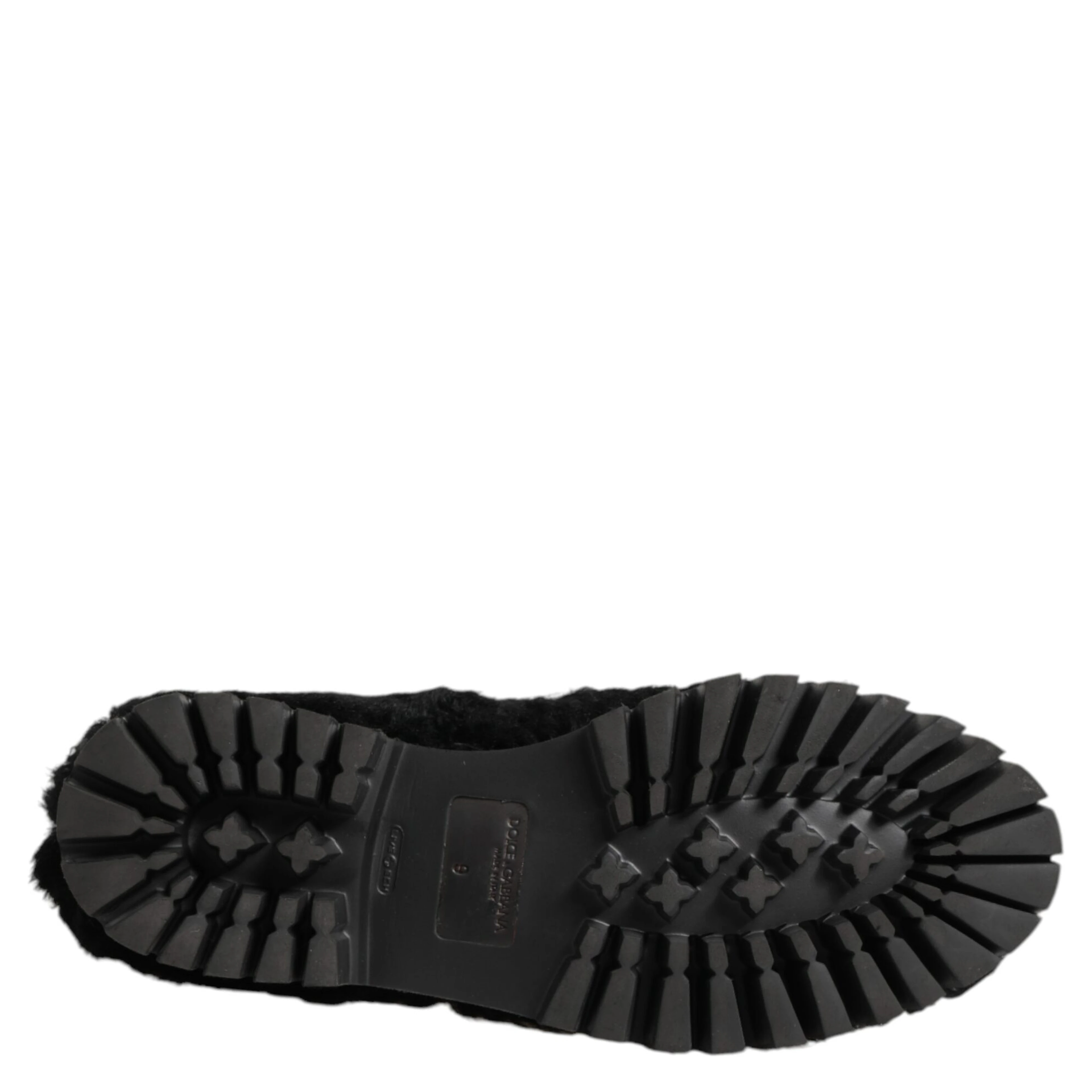 Dress Black Fur Leather Slippers Men Shoes