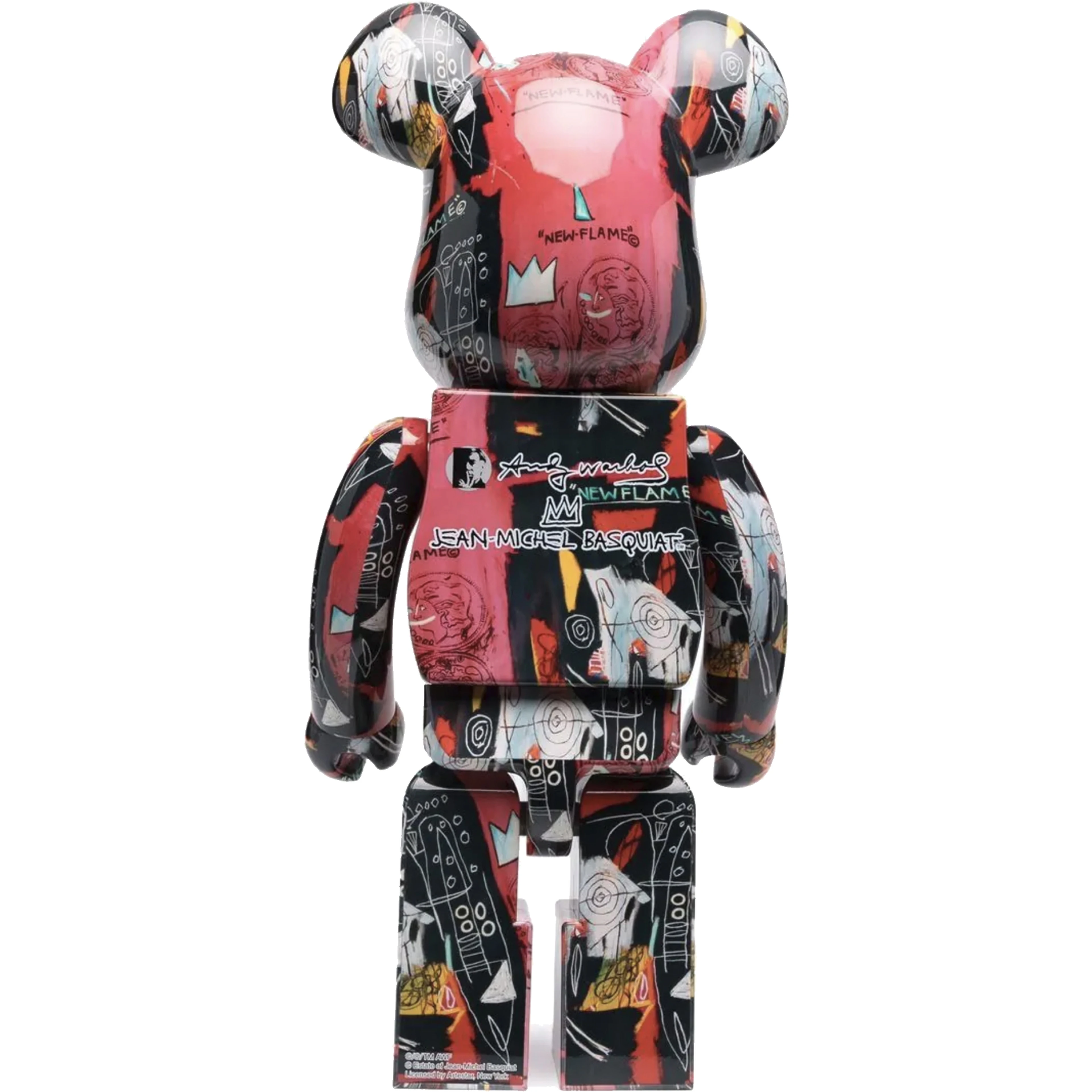 "Be@rbrick Andy Warhol x J.M Basquiat" 1000% toy