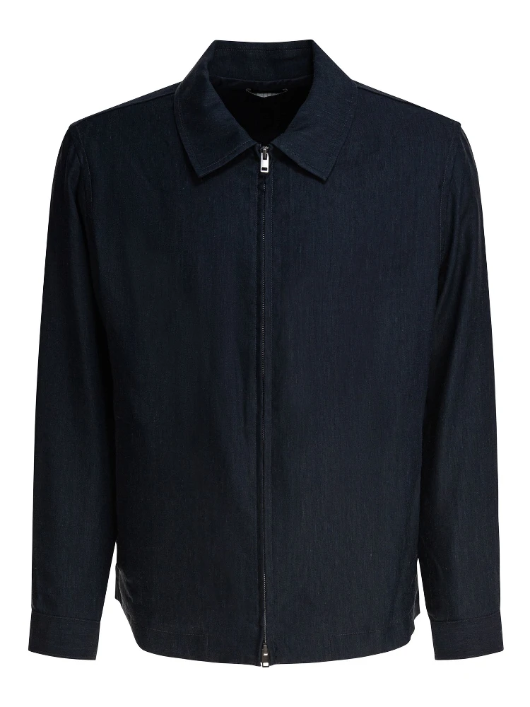 Bomber jacket zipper closure