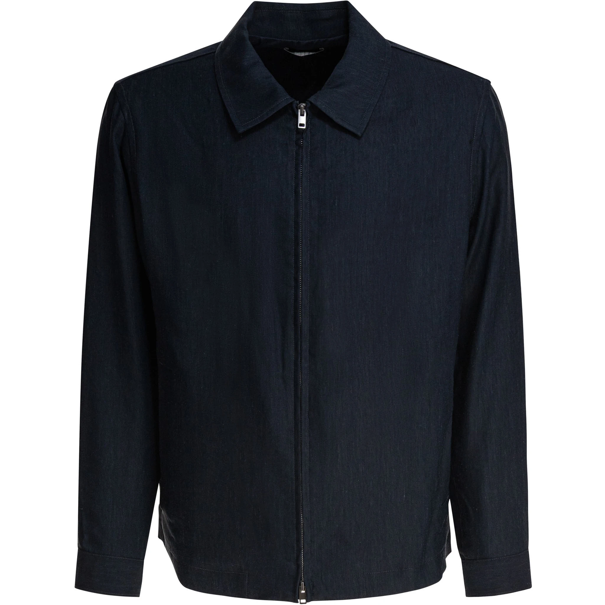 Bomber jacket zipper closure