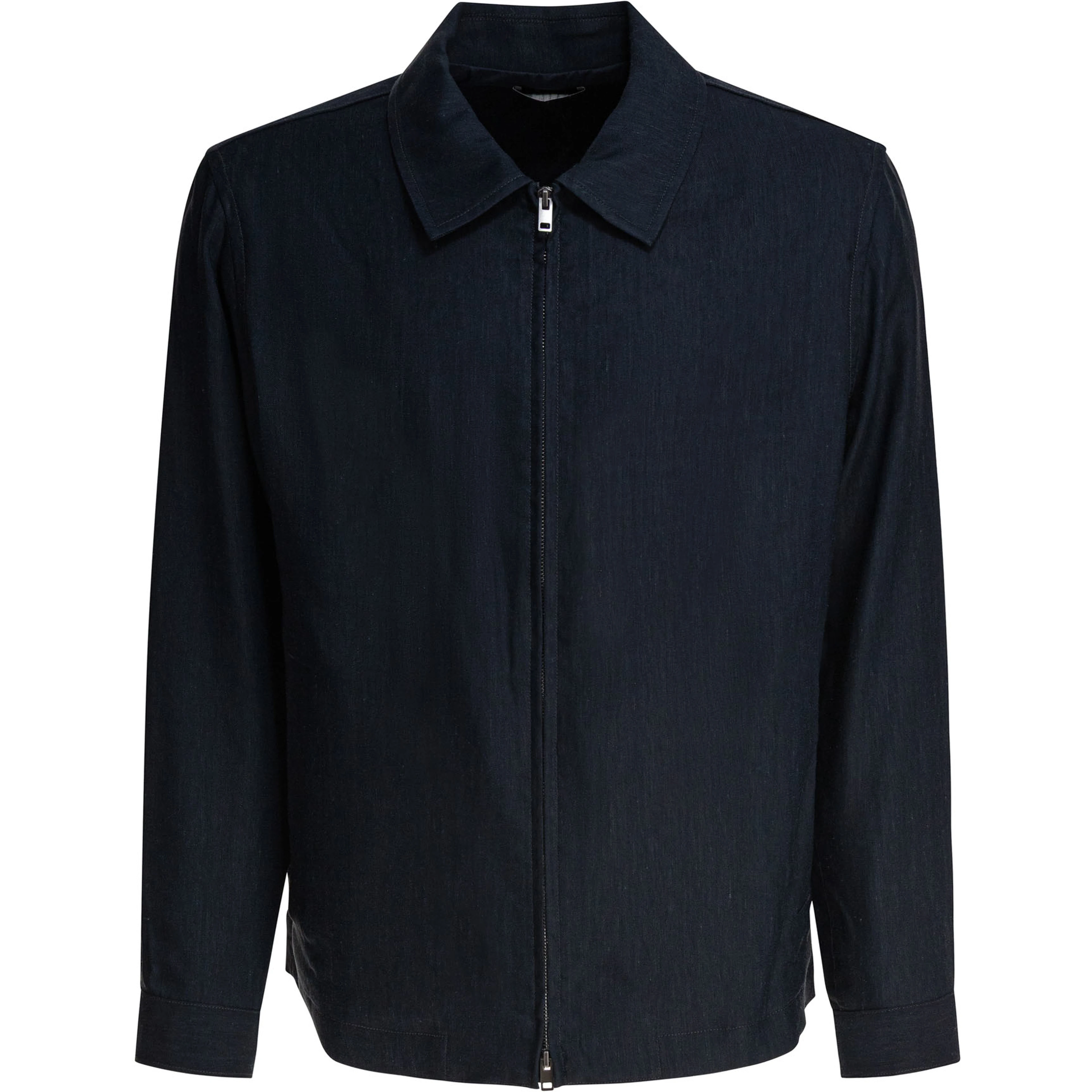 Bomber jacket zipper closure