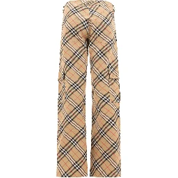 "Check" cargo trousers