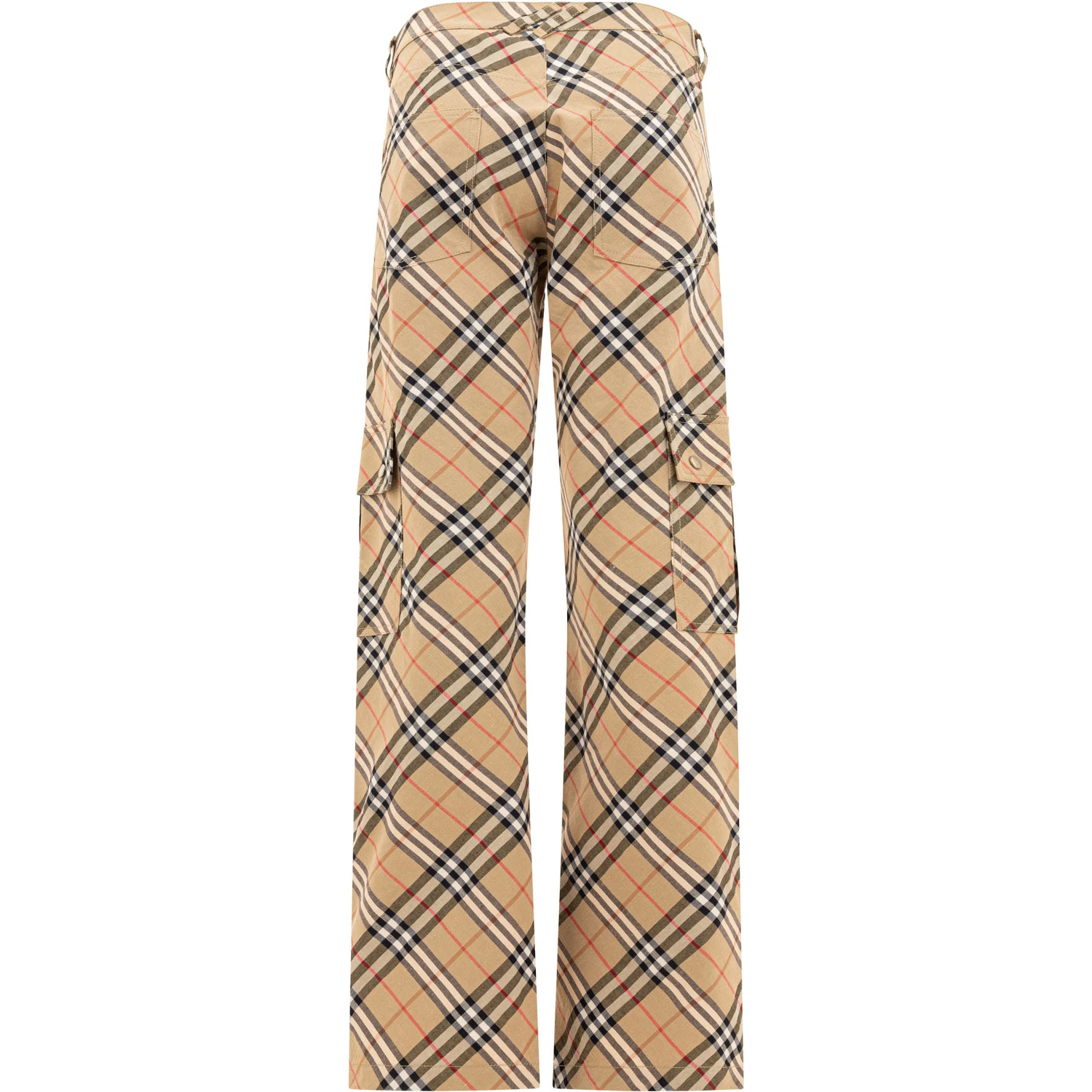 "Check" cargo trousers