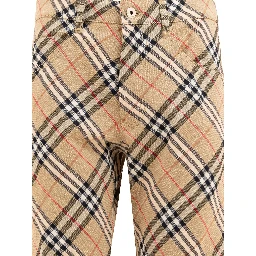 "Check" cargo trousers