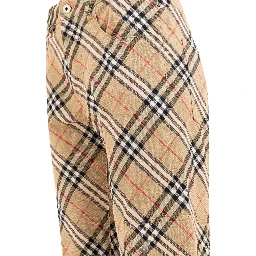 "Check" cargo trousers