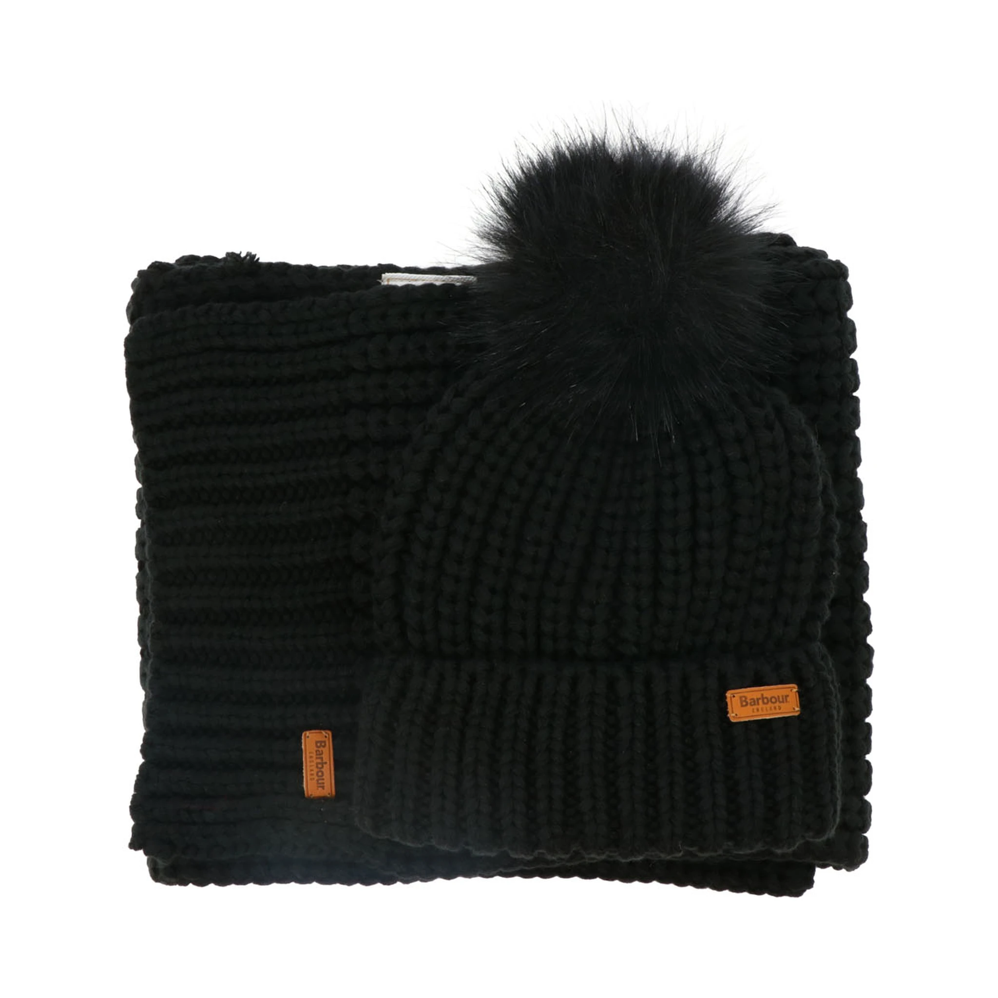 "Saltburn" beanie and scarf set