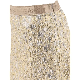Gold and silver miniskirt