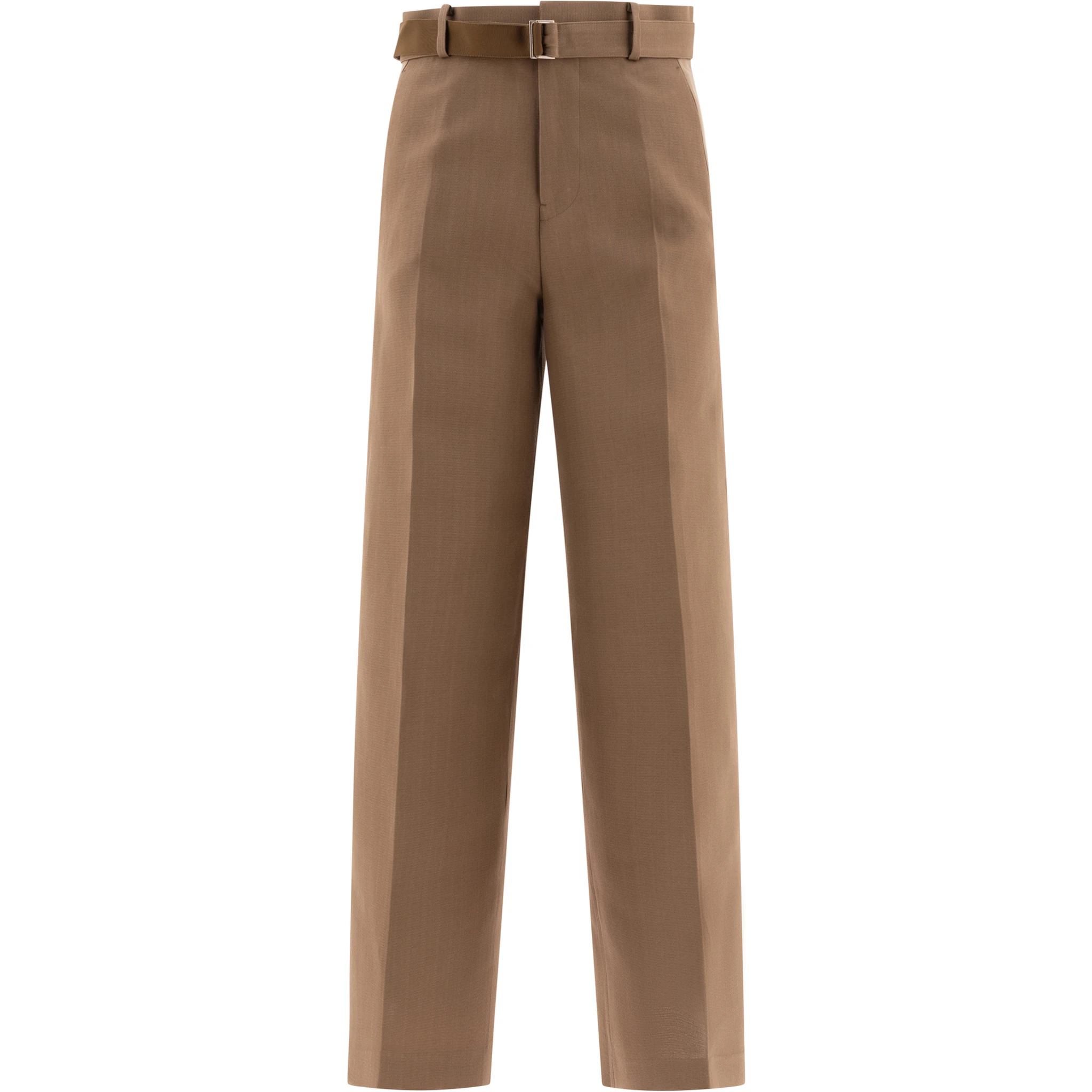 Tailored belted trousers