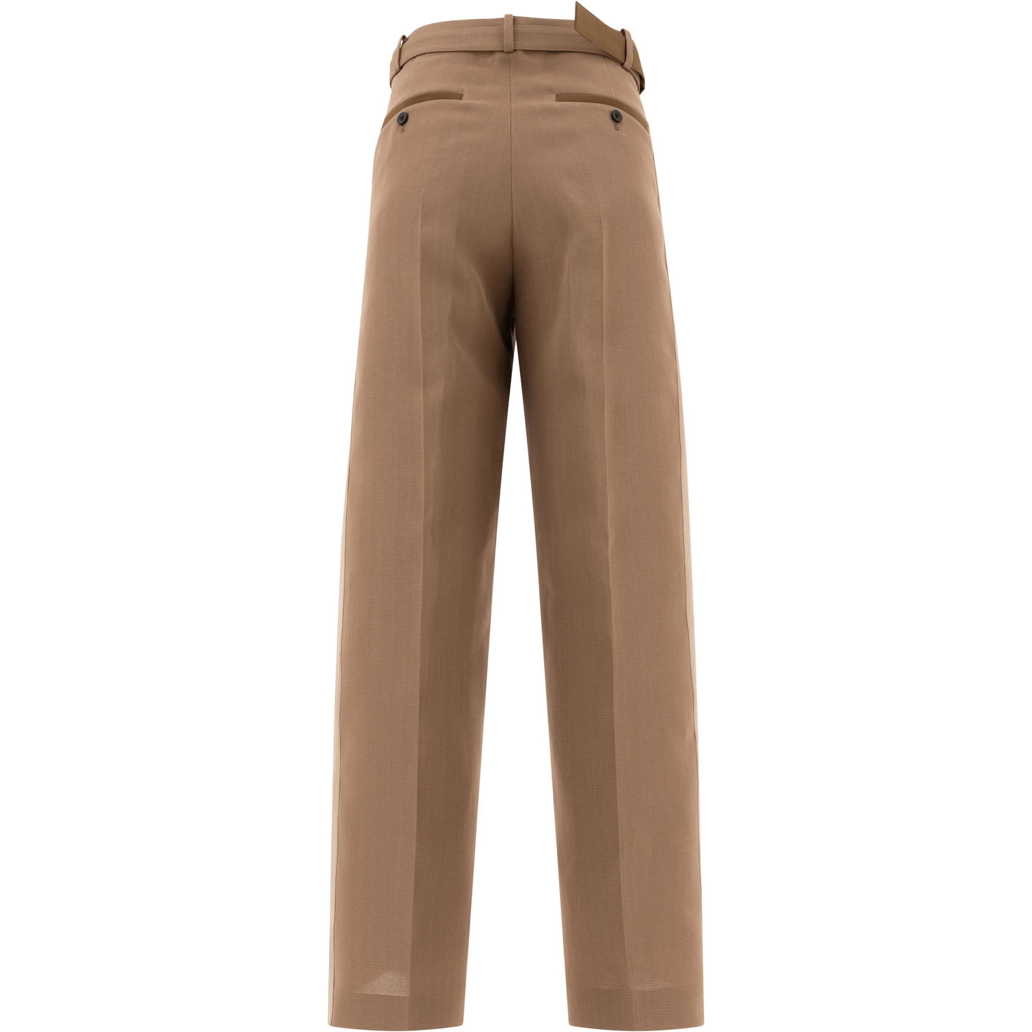 Tailored belted trousers