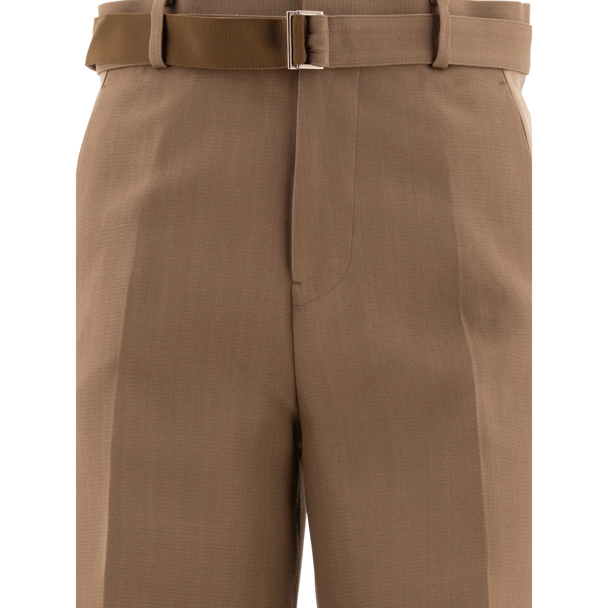 Tailored belted trousers
