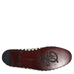 Bordeaux Suede Crystals Loafers Dress Shoes