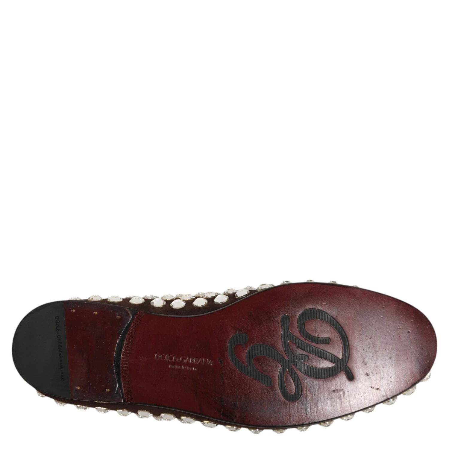 Bordeaux Suede Crystals Loafers Dress Shoes