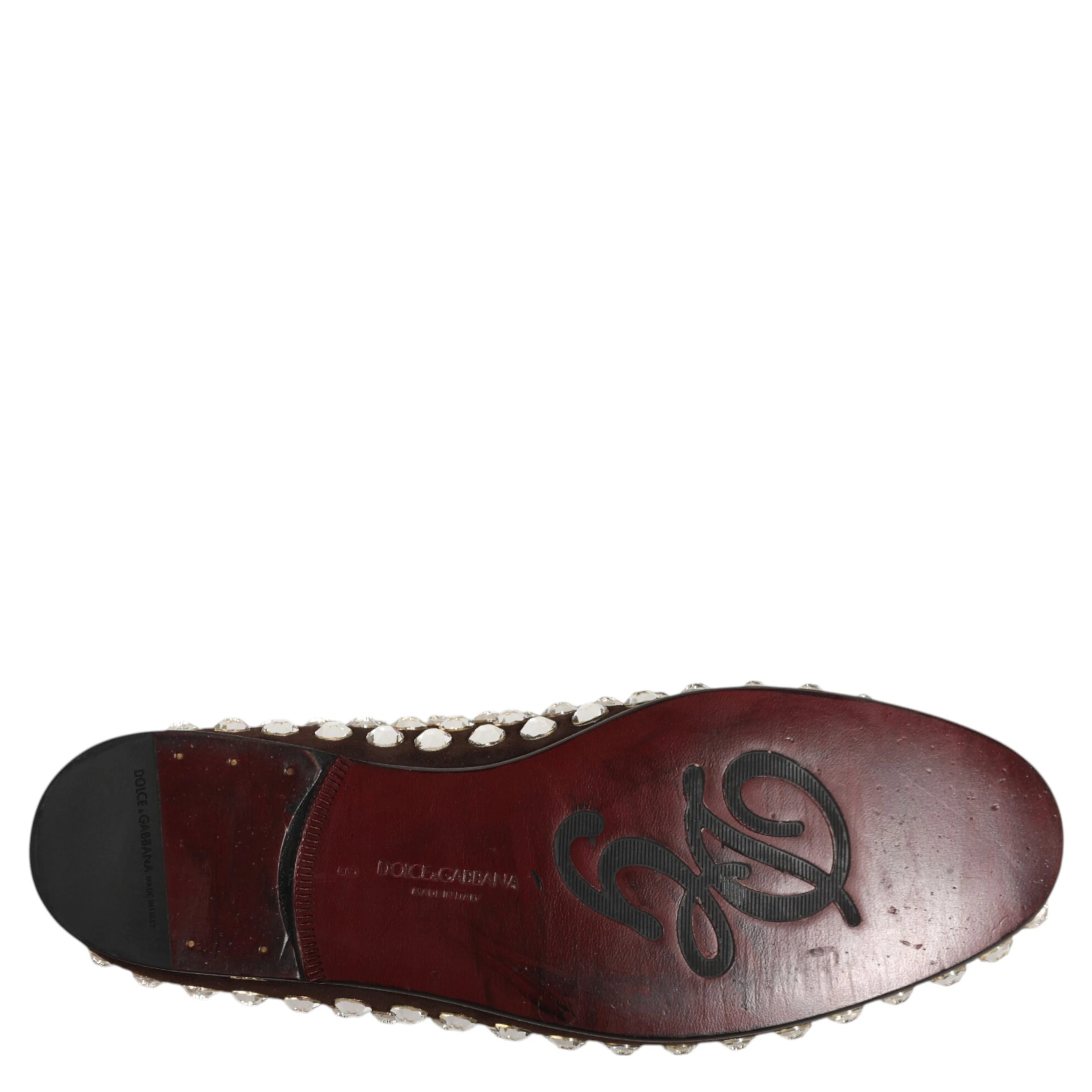Bordeaux Suede Crystals Loafers Dress Shoes