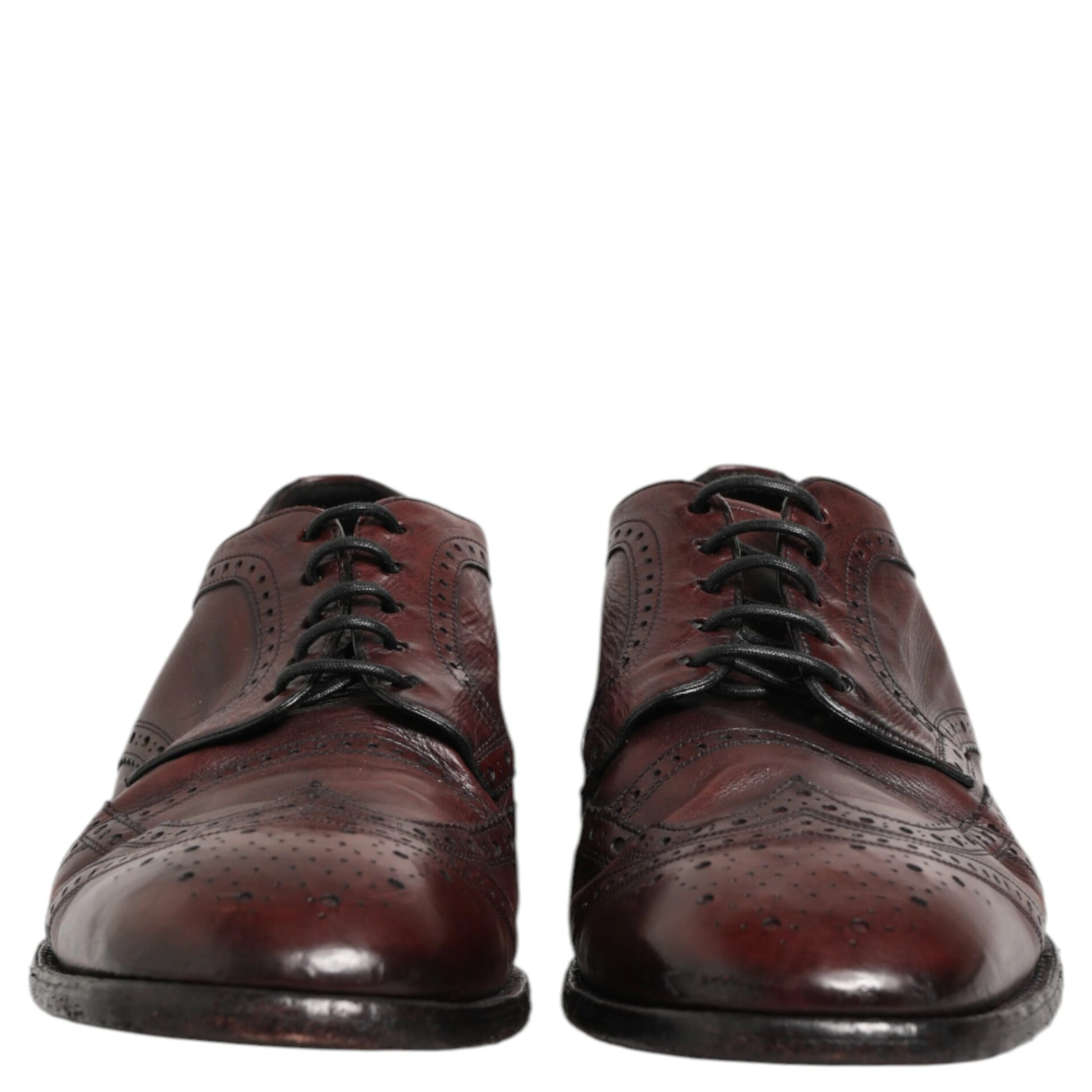 Bordeaux Leather Lace Up Dress Derby Shoes