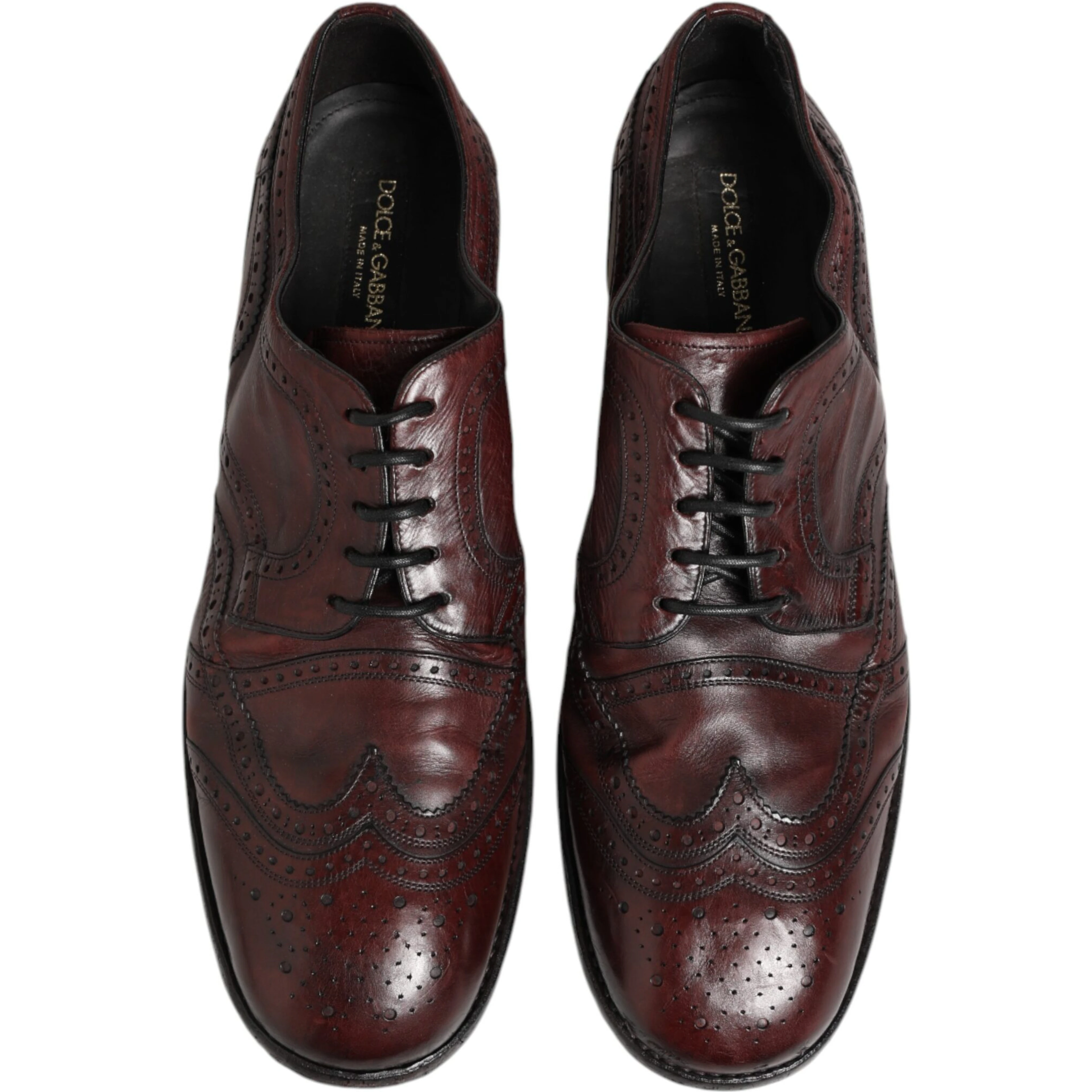 Bordeaux Leather Lace Up Dress Derby Shoes