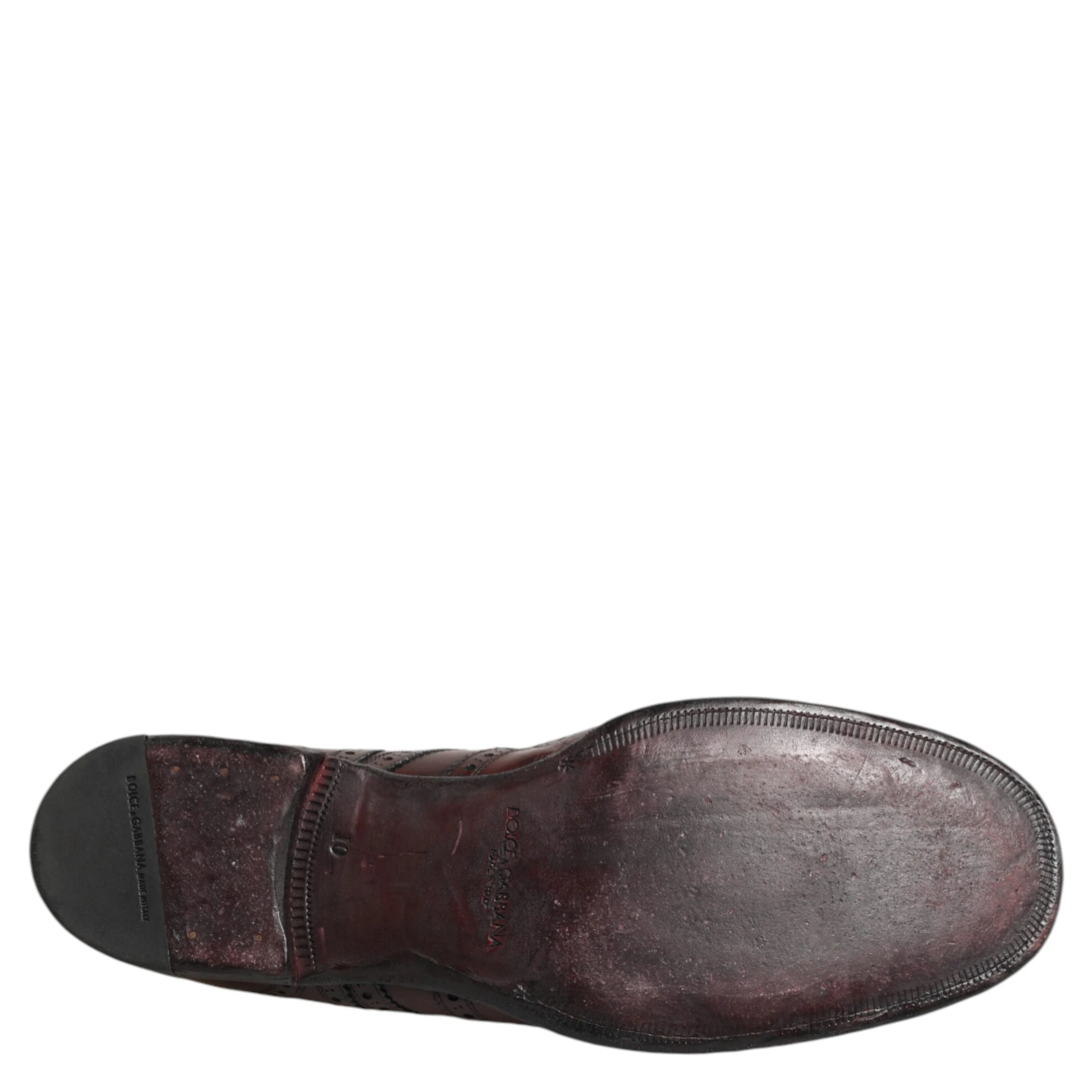 Bordeaux Leather Lace Up Dress Derby Shoes